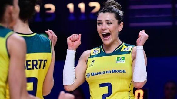 Seleção Brasileira vence a equipe da Itália na Liga das Nações de vôlei feminino