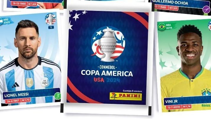Grandes nomes do continente estarão no álbum da Copa América