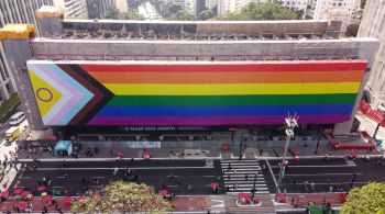 Símbolo atualizado passou a ser usado pelo movimento em 2021 e foi hasteado na fachada do Masp no início deste mês, durante a 28ª Parada do Orgulho de São Paulo