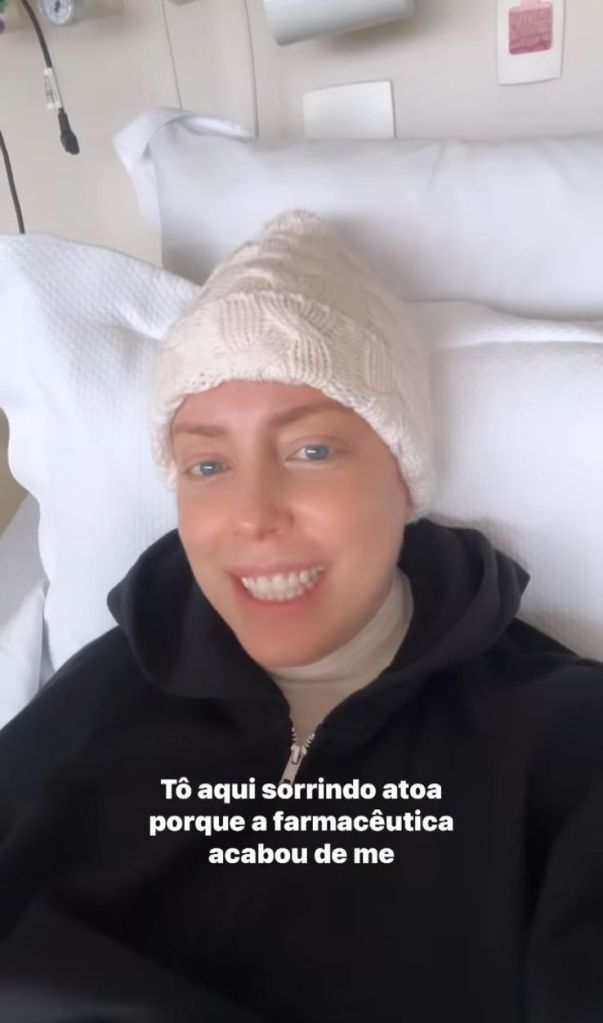 Fabiana Justus celebra evoluções durante tratamento contra leucemia