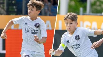 Thiago, filho do argentino, e Benjamín, filho do uruguaio, jogam no sub-12 do Inter Miami