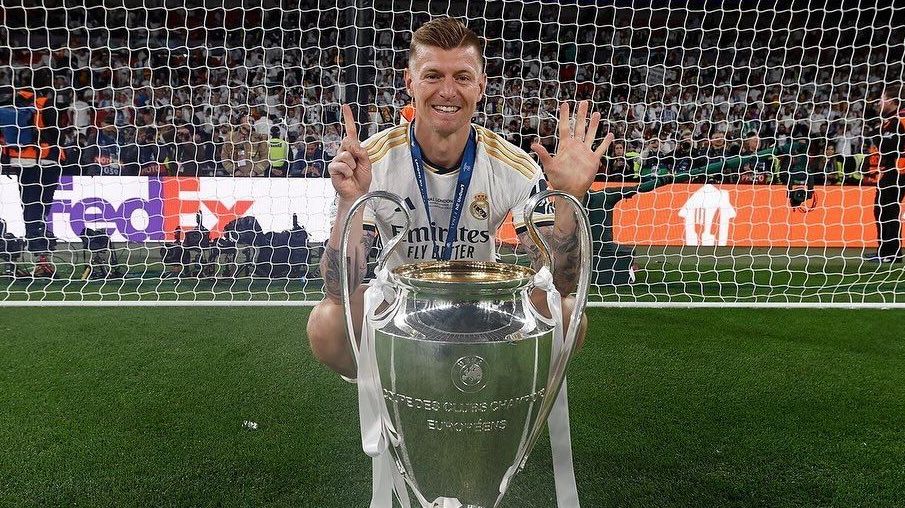 Toni Kroos conquistou a sua sexta Champions League da carreira