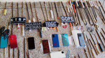 Ação batizada de “Mute” ocorreu em 107 penitenciárias; roteadores, chips e pen drives também foram encontrados com os detentos