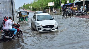 Termômetros passaram de 40°C e chuvas alagaram a cidade