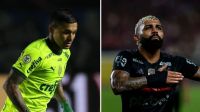 Palmeiras e Flamengo negociam troca entre Gabigol e Dudu