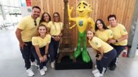 Equipe brasileira de ginástica artística chega a Paris