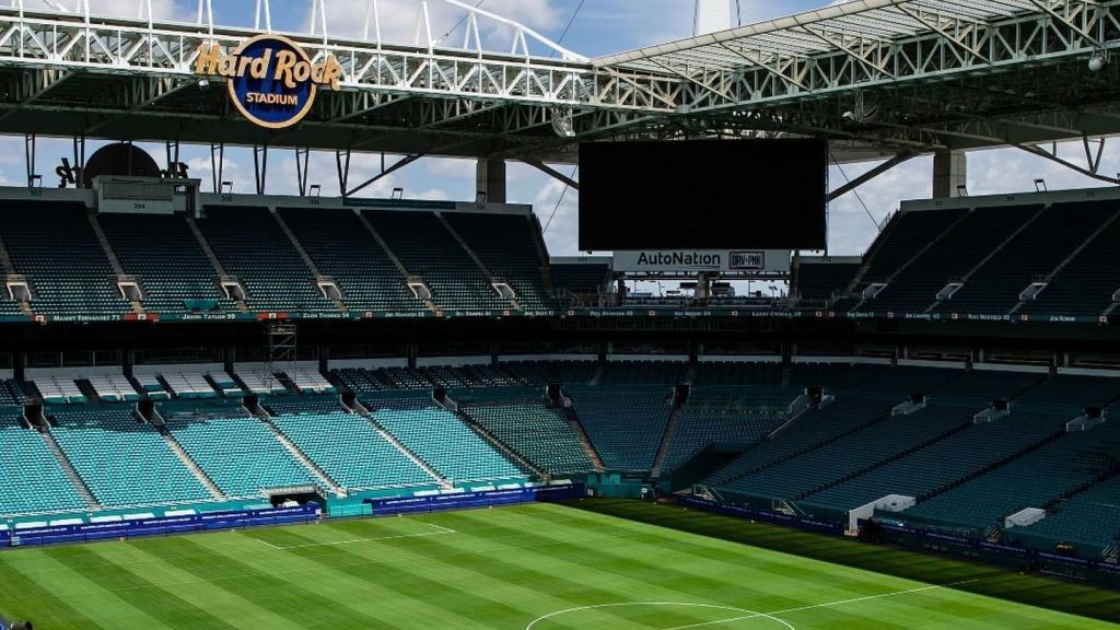 Estádio Hard Rock, localizado em Miami, na Flórida, nos Estados Unidos