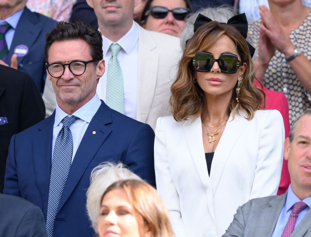 Hugh Jackman e Kate Beckinsale em Wimbledon