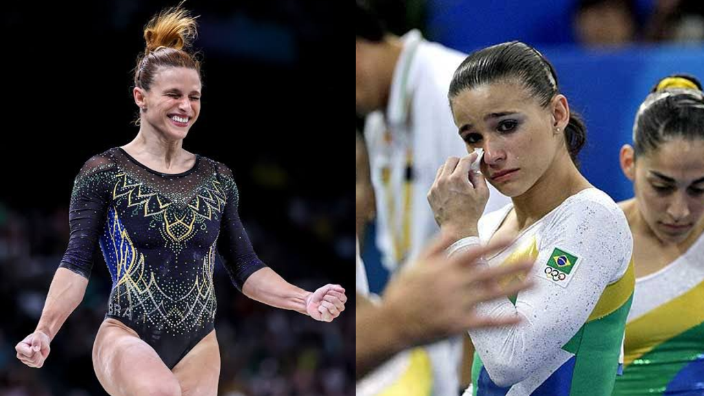 Em clima de comemoração, os internautas aproveitaram para revisitar fotos do passado da esportista, que ainda não tinha subido em um pódio olímpico