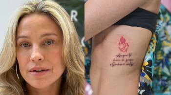 Atriz escolheu um trecho do Evangelho de Lucas para tatuar na costela