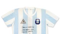 Camisa de Maradona da Copa de 1986 vai a leilão; veja lance inicial