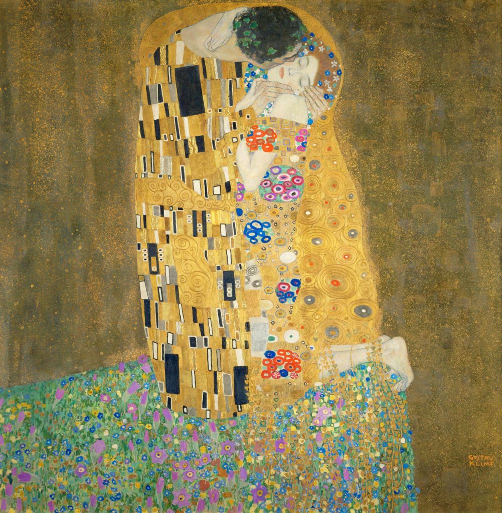 "O Beijo", do austríaco Gustav Klimt 