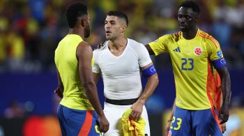 Atacante discutiu com jogadores da Colômbia após a eliminação na semifinal da Copa América