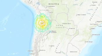 Tremor ocorreu a uma profundidade de 128 km