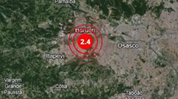 Abalo de 2.4 de magnitude também provocou tremores no bairro de Pinheiros, na capital paulista, e nas cidades de Santana de Parnaíba, Osasco e Carapicuíba 