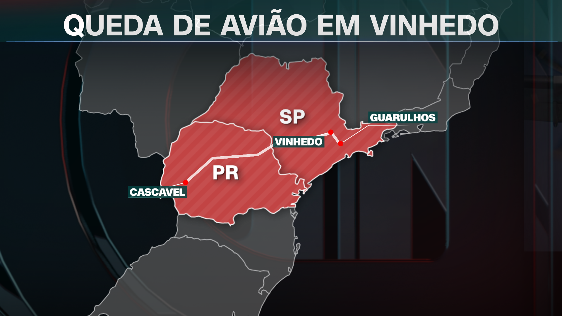 Veja a rota do voo 2283 da Voepass, que caiu em Vinhedo (SP) CNN Brasil