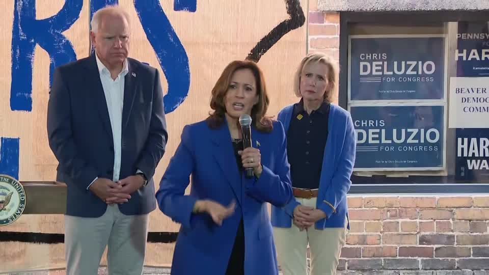 Kamala sugere que Trump é 'covarde' durante evento de campanha na Pensilvânia