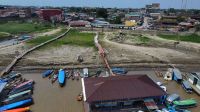 Rio Solimões registra menor nível da história no AM