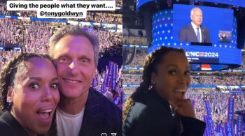 Kerry Washington e Tony Goldwin interpretam uma consultora política e o presidente dos Estados Unidos na série de Shonda Rhimes