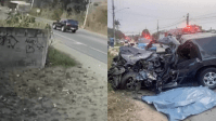 Vídeo: Policial morre após colisão frontal entre carro e ônibus no RJ