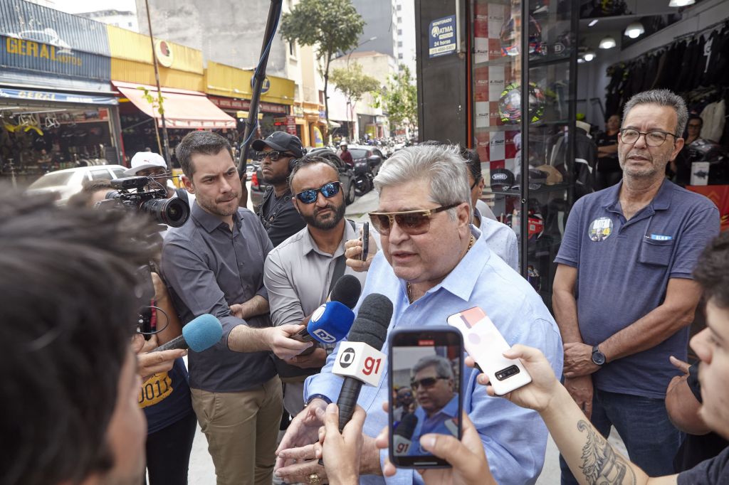 José Luiz Datena em campanha por São Paulo