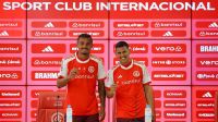 Aguirre e Clayton são apresentados no Inter e garantem estar prontos para estreia