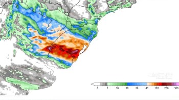 Massa de ar quente na faixa central do Brasil está “prendendo” a chuva no Sul