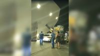 Vídeo: estrutura de posto de gasolina desaba no Rio de Janeiro