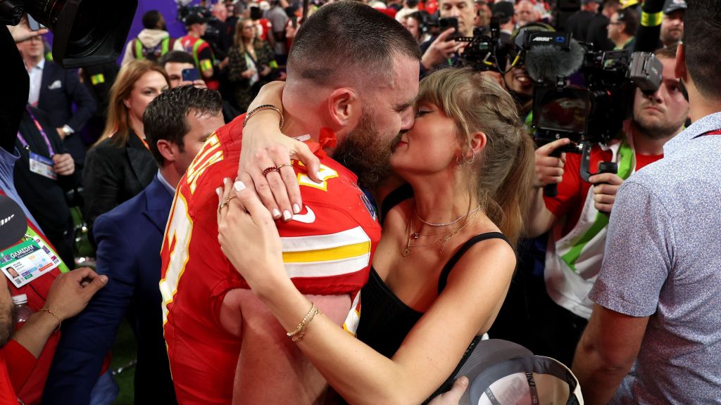 Kelce e Taylor Swift na final do Super Bowl