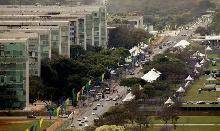 Esplanada do Ministério foi preparada para receber o desfile de 7 de Setembro