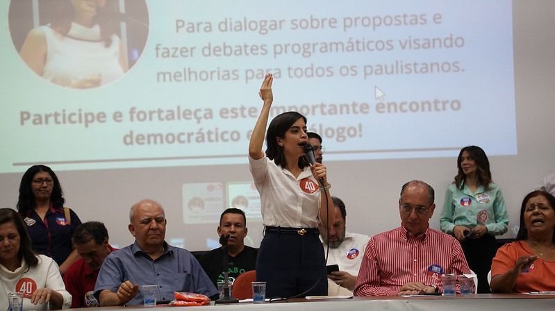 Tabata em encontro com as centrais sindicais Força Sindical e União Geral dos Trabalhadores