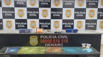 Polícia apreendeu mais de R$ 160 mil em entorpecentes