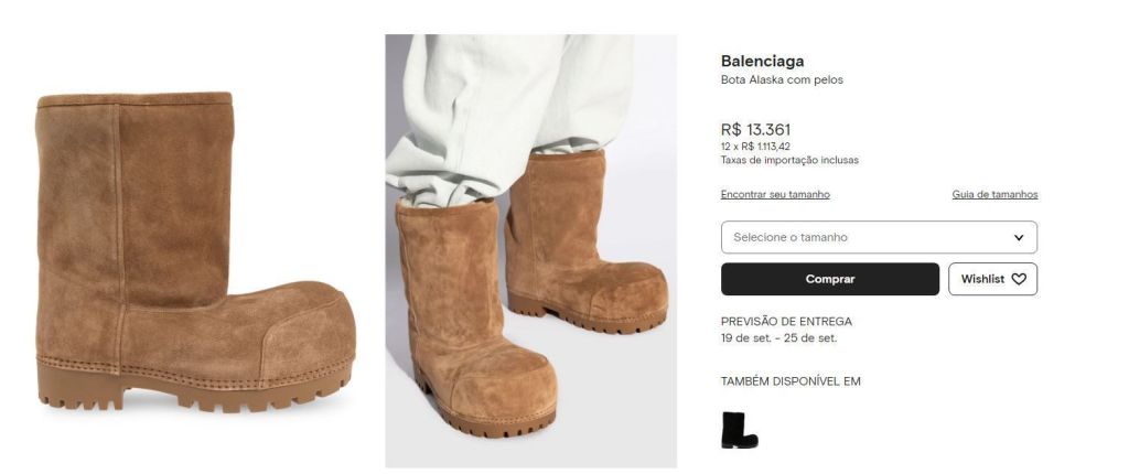 Bota Alaska da Balenciaga