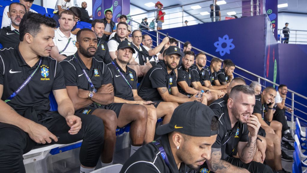 Seleção Brasileira de Futsal acompanhou jogo do Marrocos