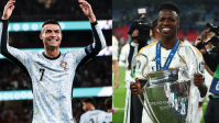 Cristiano Ronaldo "ignora" Vinicius Jr. e aponta próximo Bola de Ouro