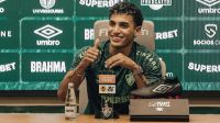 Gabriel Fuentes perde a fala ao ver Marcelo no Fluminense: “Me desconcentrou”