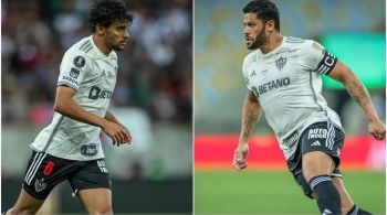 Hulk e Scarpa bateram boca ao deixarem o campo do Maracanã, no Rio de Janeiro, no intervalo do jogo pela Copa Libertadores