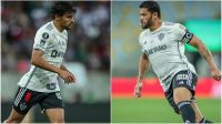 Hulk e Scarpa discutem em jogo entre Atlético-MG e Fluminense pela Libertadores