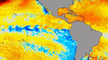 Superfície do mar apontou -0,5ºC; a temperatura é o valor mínimo para o fenômeno que resfria as águas do oceano 