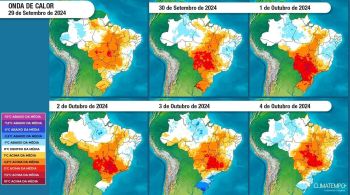 Altas temperaturas devem durar até o próximo dia 8, segundo Climatempo 