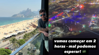 Vocalista do OneRepublic sobrevoa Rock in Rio duas horas antes do show