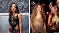 Anitta e Shakira se encontram em gravação e levantam rumores de parceria