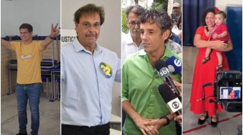 Atual prefeito e candidato à reeleição, João Campo (PSB), foi o primeiro do dia a votar: ""É um dia de muita alegria, um dia onde a gente chega aqui com o coração leve"