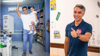 Atual prefeito e candidato à reeleição, JHC (PL), votou no bairro de Jatiúca, em Maceió: "O meu desejo é de continuar trabalhando"