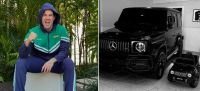 Alexandre Pato dá "versão mini" de G 63 ao filho; veja detalhes do SUV