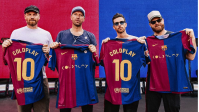 Coldplay estampa camisa do Barcelona; veja fotos