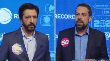 Ricardo Nunes (MDB) e Guilherme Boulos (PSOL), que concorrem ao segundo turno, participaram do encontro