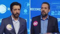 Saiba o que disseram Nunes e Boulos na chegada para o debate da Record