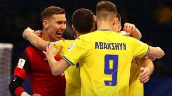 Ucrânia venceu a França por 7 a 1, neste domingo (6), pela disputa de terceiro da Copa do Mundo de Futsal