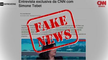 Reprodução fictícia de perguntas e respostas não corresponde à participação da ministra no CNN Entrevistas